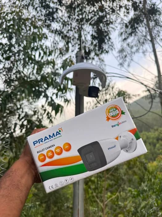Bullet camera delivered to a plantation site